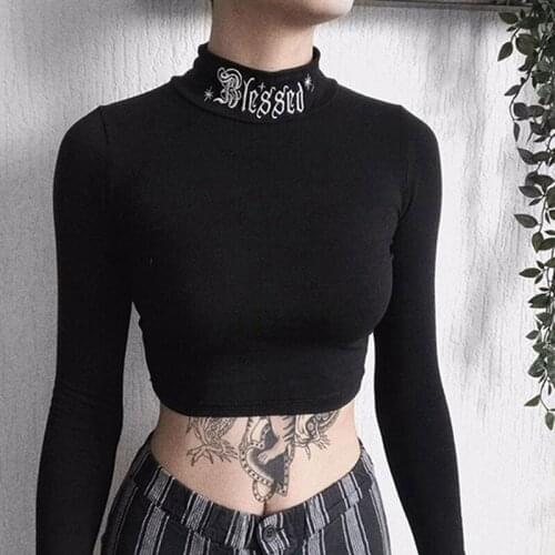 Ladies Fashion Printed Long Sleeves T Shirt Heigh Quality Casual Solid Color T Shirt For Female New Women Short Tops