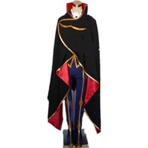 2018 Code Geass Zero Lelouch Cosplay Costume Full Set With Cloak