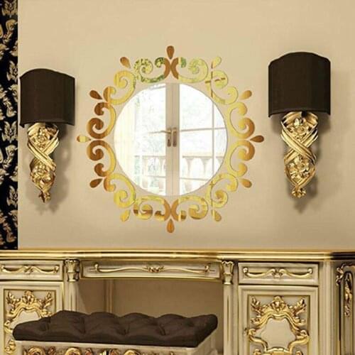3D Wall Sticker Room Acrylic Decal Art DIY Mirror Light Decor Home Decoration SCIE999