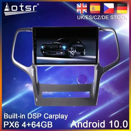 Android 10.0 GPS Navigation For Jeep Grand Cherokee WK2 2010 2011 2012 2013 Car DVD Auto Radio Stereo Multimedia Player HeadUnit