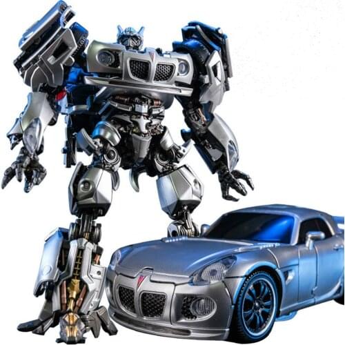 AOYI Transformation Robot LS18 LS-18 Fine Coated Edition Jazz Car MPM09 MPM-09 Racing Car Alloy Action Figure Model Toys