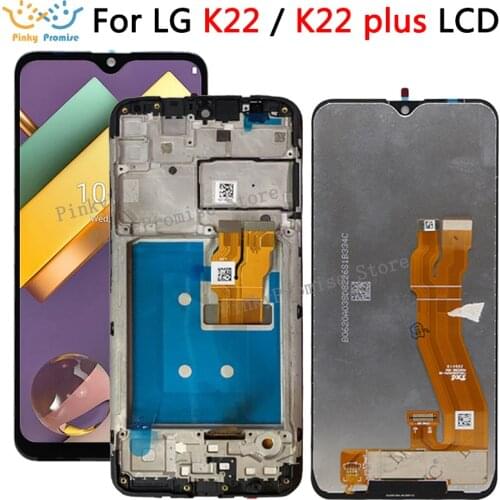 For LG K22+ LCD Display Touch Screen Digitizer Assembly with frame For LG K22 plus LCD LM-K200BAW LMK200Z LMK200E LMK200 Display