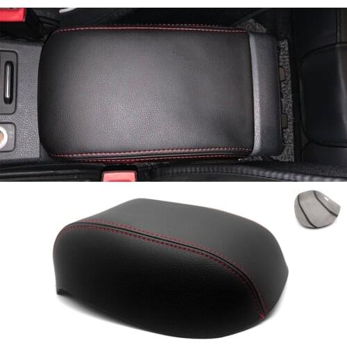 For VW Golf 7 MK7 2014 2015 2016 Microfiber Leather Car Styling Center Armrest Console Lid Box Cover Replacement Trim