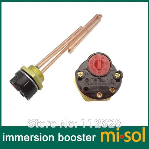 3000W 220V 1.25" (BSP, DN32) Electrical immersion with thermostat element booster