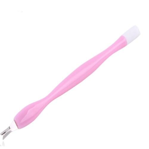 Hotsell Stainless Steel Cuticle Pusher Nail Art Fork Manicure Tool For Trim Dead Skin Fork Nipper Pusher Trimmer Cuticle Remover