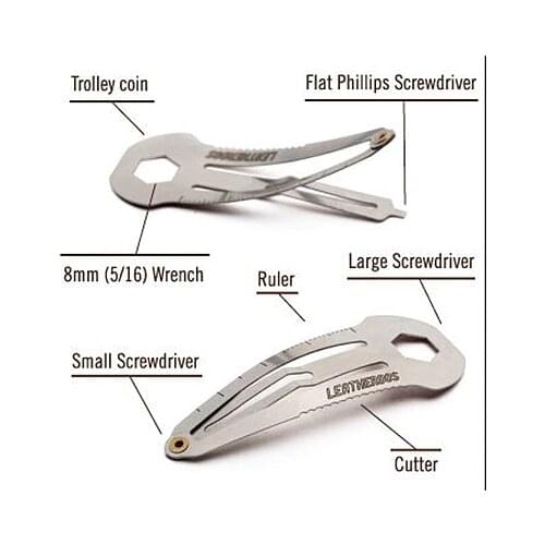 EDC pocket hairpin stainless steel Screwdriver travel hair clip Multifunction utility tool gear cutter survive