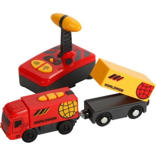 Remote Control Electric Train Toy Magnetic Slot Locomotive Plaything Compatible For Thomasings Wooden Track Car Toy Kids Gift