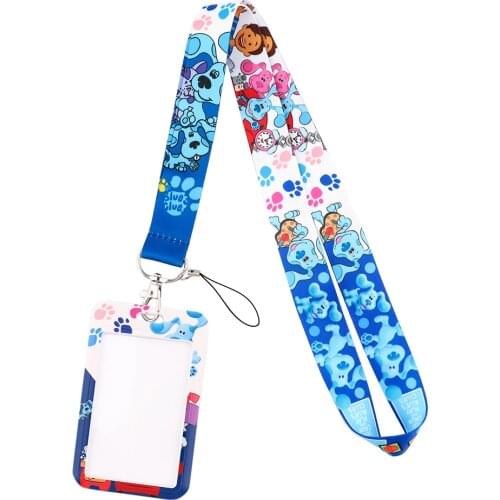 DB683 Cute Dog Cartoon Anime Fashion Lanyards Bus ID Name Work Card Holder Accessories Decorations Kids Gifts