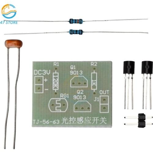 5Pcs Photosenstive Switch Module DC 3V Light Control Switch Photoelectric Induction Sensor Switch DIY Kit for Smart Home