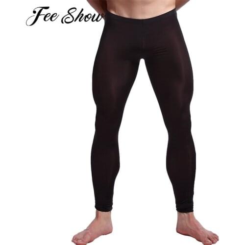 Men Man Yoga Pants Skinny Fitness Leggings Gym Clothes Pure Color Breathable Stretchy Running Cycling Sportswear Leggings Pants