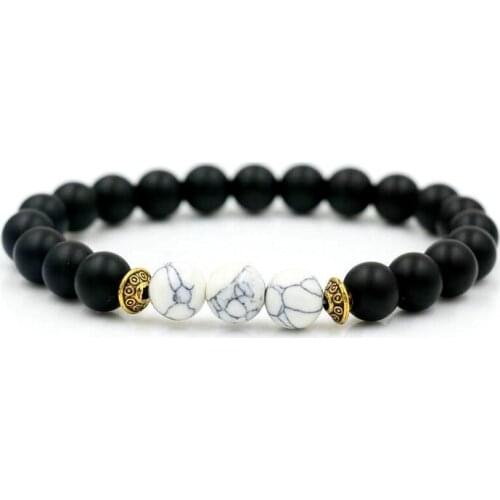 Men Bracelet Chakra Stone Beads Bracelet Natural Stone Yoga His & Her Distance Bracelets For Women Men Jewelry Mujer Pulseras