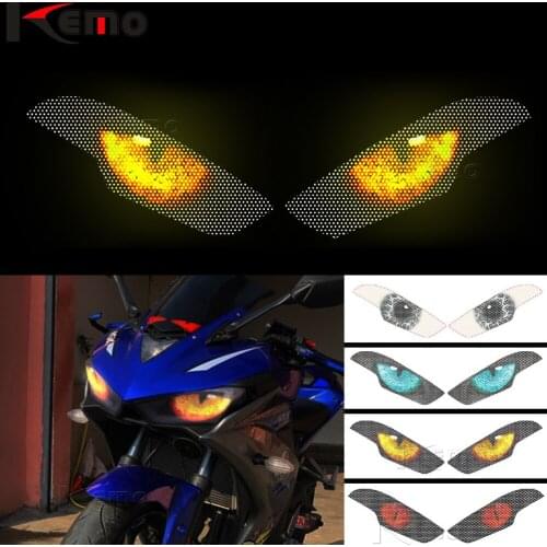 For Yamaha YZF-R3 YZF-R25 YZFR25 2015-2018 Motorcycle Accessries 3D Front Fairing Headlight Sticker Guard Head light Stickers