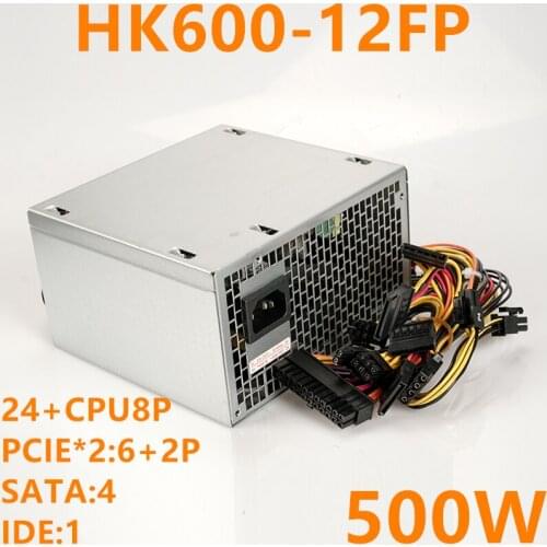 New PSU For Huntkey Brand Rated 500W Peak 600W Power Supply HK600-12FP