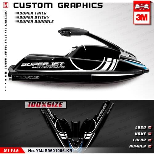 KUNGFU GRAPHICS Full Wraps Sticker Kit for Watercraft PWC Super Jet Ski SJ 700 2002 2003 2004 2005 2006 2007 2008 2009 to 2015