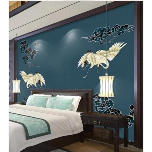 Custom photo wallpaper for walls 3 d murals New Chinese style hand drawn modern style living room murals background wall papers