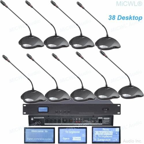 Pro Wired Digital Conference Microphone System Built-in speaker CCS 900 Desktop Gooseneck Mics MiCWL A351M series A01