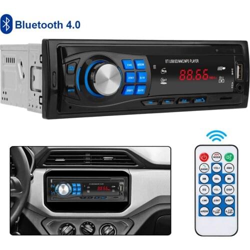 Memory Protector Car Radio Stereo In-dash EQ Function TF USB AUX Support Bluetooth 4.0 Auto Parts Audio FM SD MMC MP3 Player