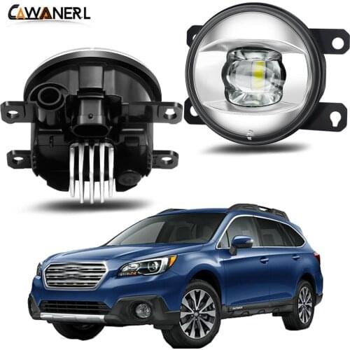 Fog Light Assembly For Subaru Outback 2010 2011 2012 Car Driver + Passenger Side LED Lens Fog Light DRL 30W 8000LM 12V