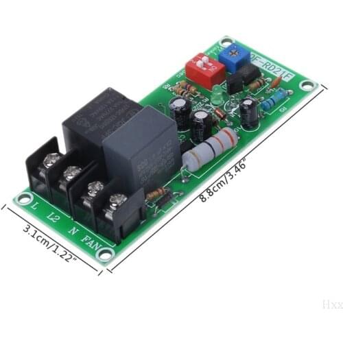 AC100V-220V Adjustable Timer Control Relay Module Turn Off Delay Switch Board For Exhaust Fan New