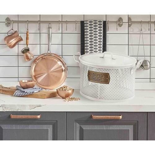 The Mia Glv0662 2 Reservoir Potato Onion Storage Box White