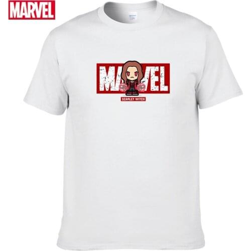 Marvel The Avengers Scarlet Witch T-shirt Comfortable 100% cotton Fashion clothes for teens anime t shirt Summer Tops #129