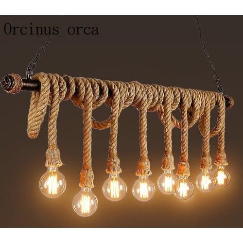 Nordic Industrial wind rope retro clothing store Cafe Cafe pendant lamp Postage free