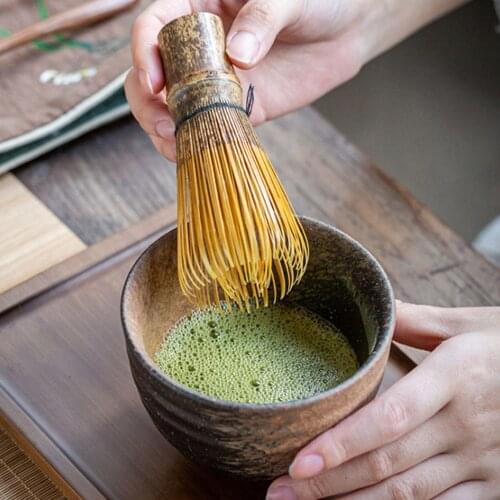 1PC Matcha Green Tea Powder Whisk Matcha Bamboo Whisk Bamboo Tea Stick Useful Brush Tool Kitchen Accessories