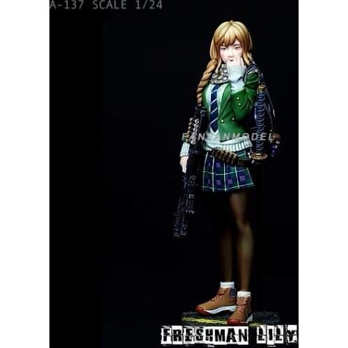 1/24 75mm Resin model kits figure beauty colorless and self-assembled A-137