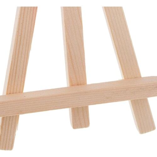 10 Pieces Mini Wooden Adjustable Portable Wooden Table Easel for Painting