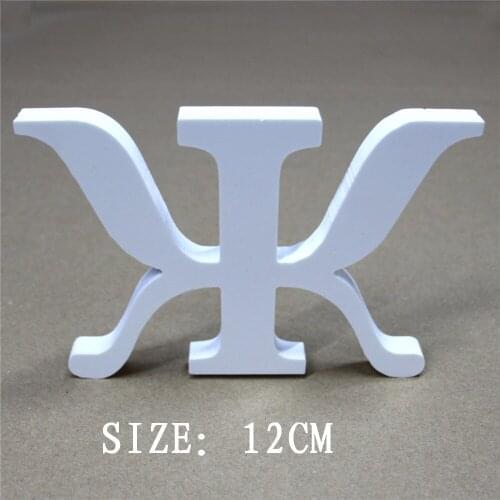 12cm Artificial wood wooden Russian letters alphabet word & number be used for home wedding decoration name 3D Wall stickers