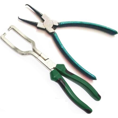 2pcs Car Fuel Line Disconnect Tool Hose Adapter Loosening Pliers Set
