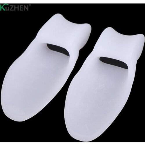 2pcs/lot Silicone Gel Protector Toe Straightener Separator Alignment Pain Relief Thumb Corrector Orthotics Feet Care Tools
