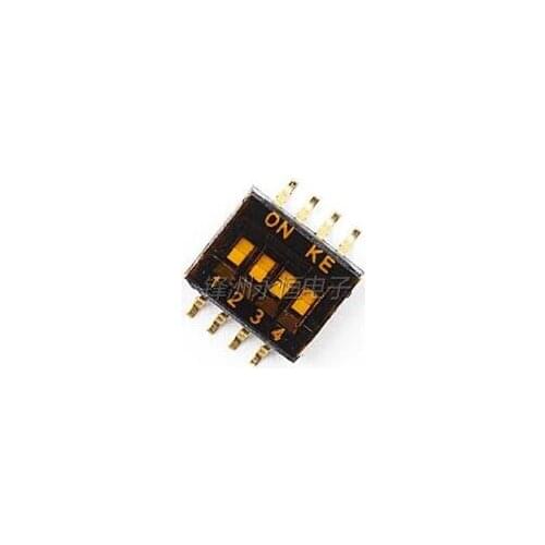 20pcs/lot 1.27 patch 4 bit original imported DSHP04TSGER 1.27mm 4 road dial code switch