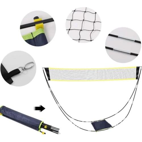300cm Outdoor Indoor Standard Badminton Training Game Net with Stand Blue Compact And Easy To Carry Badminton Training Supplies