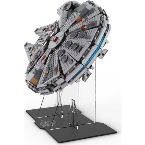 Acrylic Display Stand for Millennium 75257 Falcon Vertical 75105 Model Building Blocks (Not include the model)