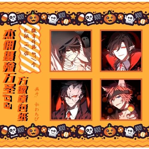 Anime Identity V Naib Subedar Aesop Carl Joseph Desaulniers Jack Badge Button Brooch Pin Medal Colored paper Souvenir Cosplay