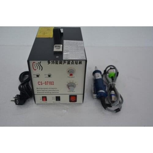 Fast shipping CS-07102 ultrasonic fixing rhinestone machine hot fix crystal studs setter