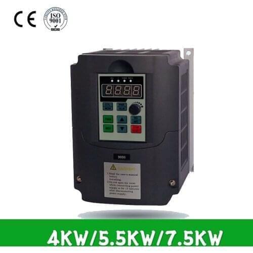 Boost frequency converter Single-phase 220V to Three-phase 380V variable frequency inverter 4KW/5.5KW/7.5kw for motor