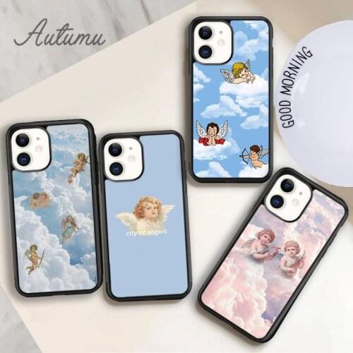 Angels Phone Case for iPhone 11 12 Pro Max mini X XR XS SE 2020 5 6S 7 8 Plus Samsung Galaxy S8 S9 S10 Cover shell