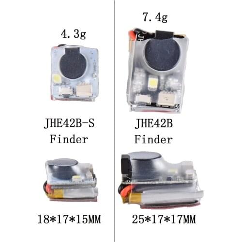 Finder JHE42B JHE42B_S 5V Super Luid Buzzer Tracker 110dB Met Led Buzzer Alarm Voor Fpv Racing Drone Vlucht Controller