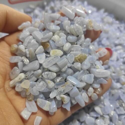 Blue Chalcedony Crystal azurlite Gravel DIY House Decoration Flowerpot Aquarium Ornamental Fish Tank FengShui Free Shipping