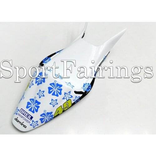 Fiberglass Racing Tail For Honda CBR600 RR F5 03 04 2003 2004 Fiber Glass Race Motorcycle Fairing F5 Bodywork Nastro Azzurro