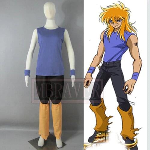 Saint Seiya:Soul of Gold Bronze Saints Cygnus Hyoga Cosplay Costume