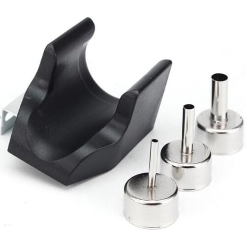 Hot Air Gun Handle Bracket with 3Pcs Nozzle for QUICK ATTEN YOUYUE 858D 858 8586 868D 878D 898D