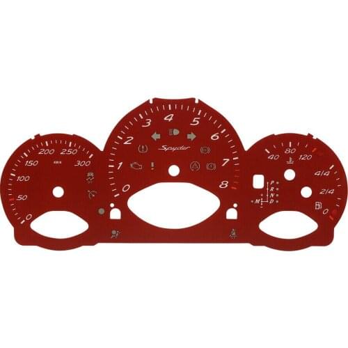 Gauge Face Overlay for Porsche 987 Cayman Boxster Spyder Instrument Cluster Guards 300KM/H 8000rpm