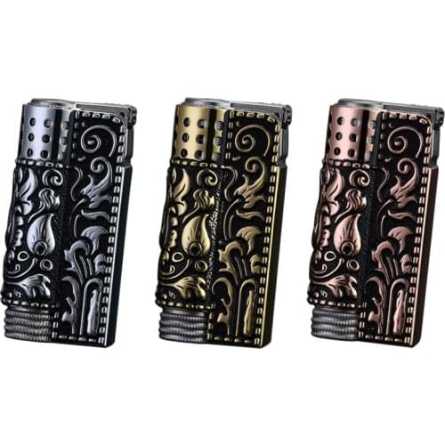 IMCO Retro Kerosene Lighter New Austrian Old Fashioned Stainless Steel Armor Windproof Oil Machine Smoking Gift Cigarette Tool