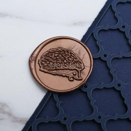 Hedgehog Wax Seal Stamp kit,party wax seal stamp, invitation seals, animals sealing stamp