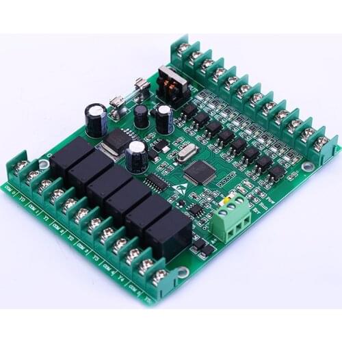 IAP upgrade version PLC control board FX1N 14MR online monitoring RS485 interface FX1N-14MR
