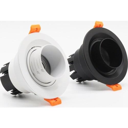 Ceiling Spot Lamp, 15-60 Degree Recessed Zoom Dimmable LED Recessed Lights, COB, 8W, 12W, 15W, 18W21W24W, AC110-220V Indoor Ligh