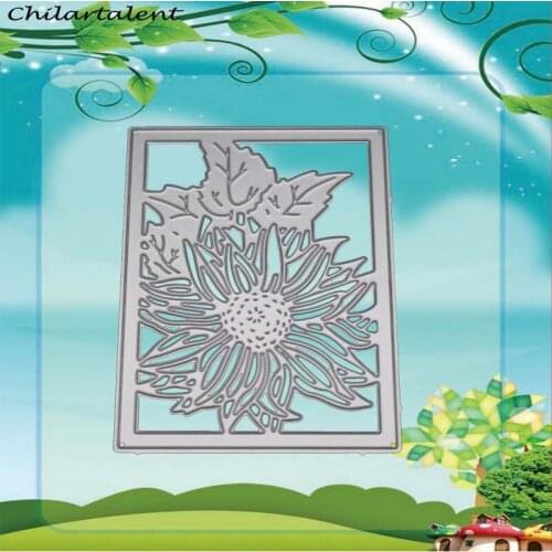 Rectangle flower Border Metal Cutting Dies Decor Scrapbooking Craft For Diy Embossing Paper Cards making Stencils New stamps